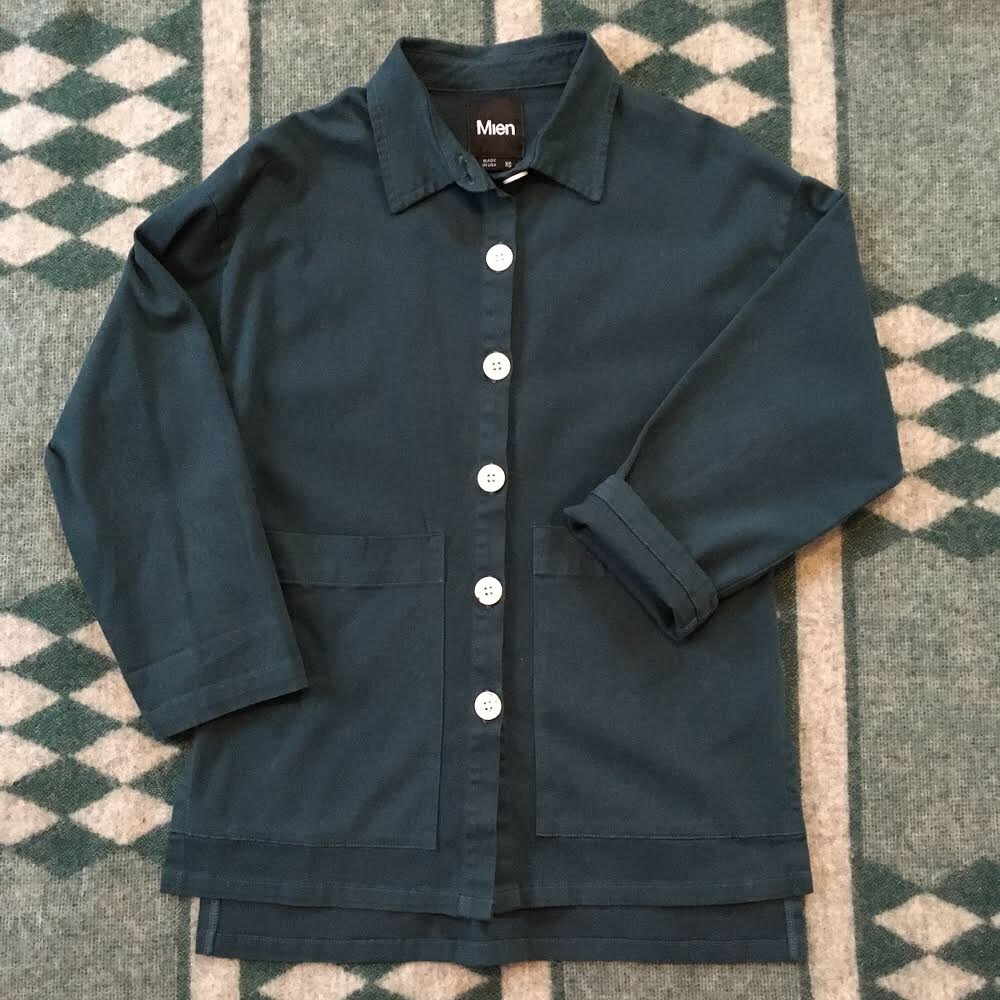 Mien Studios, Painters Button Jacket, rich teal - Picture 3 of 4